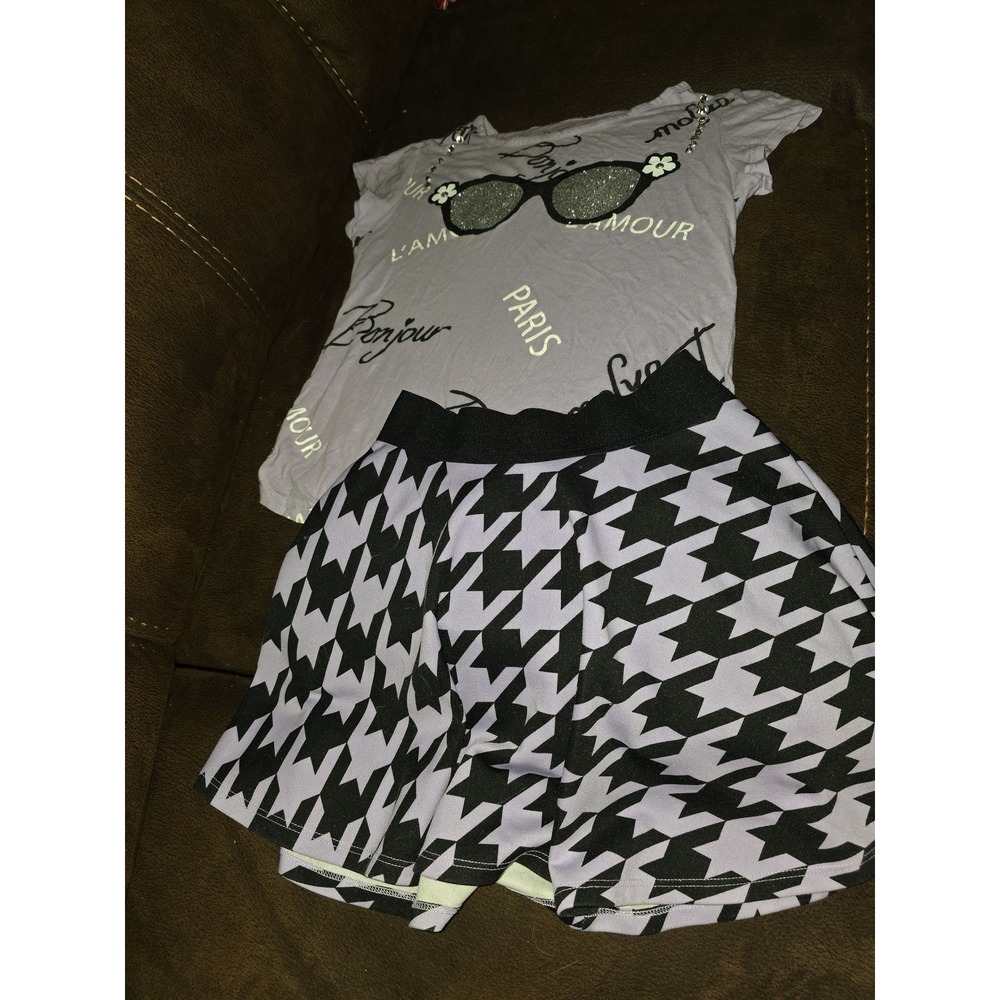 Justice back to school paris bonjour outfit size 10